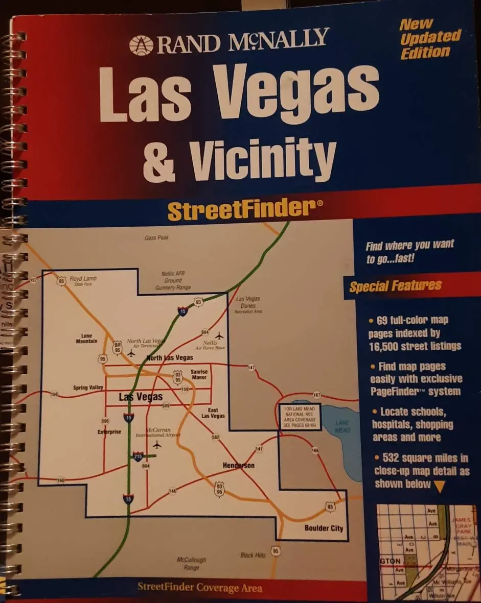 Rand Mcnally Las Vegas & Vicinity: Streetfinder (Streetfinder Atlas) Rand Mcnally And Company 1