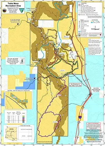 Table Mesa Recreation Area Jumbo Wall Map Gloss Laminated [Map] Hassayampa Field Office 1
