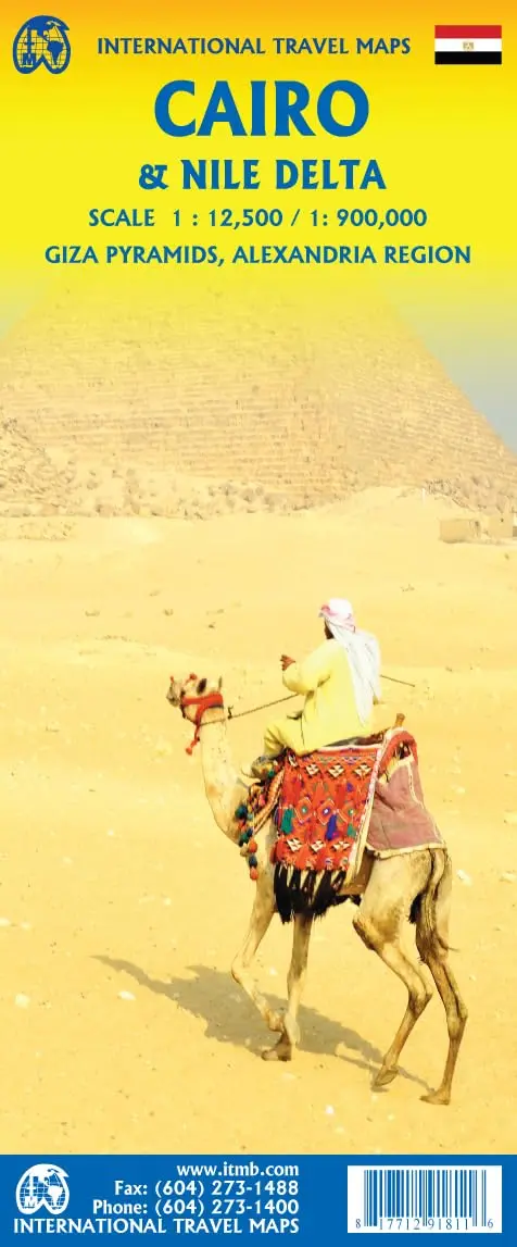 Cairo/Nile Delta Travel Map 1:12.5K/900K [Map] Itmb Publishing Ltd 1