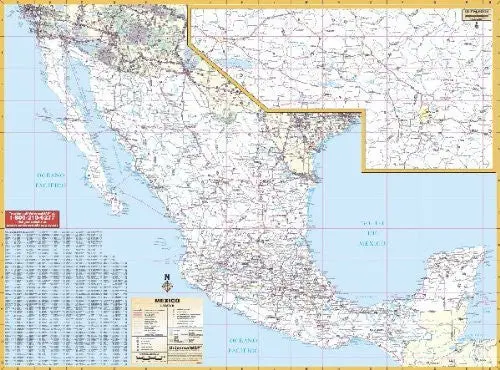 Universal Map 762538376 Mexico Wall Map [Office Product] 1