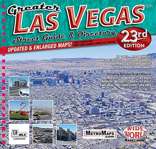 Greater Las Vegas Street Guide & Directory [Spiral-Bound] Metro Maps 1