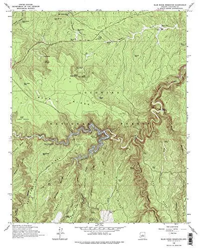 Blue Ridge Reservoir, Arizona (7.5'×7.5' Topographic Quadrangle) 1