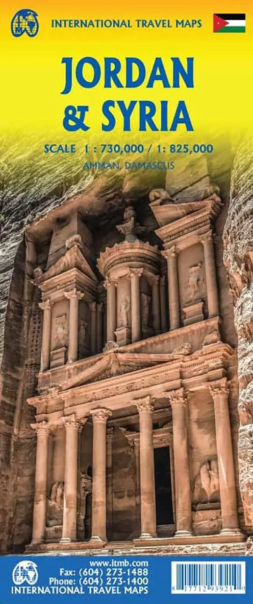 Jordan And Syria Travel Reference Map 1