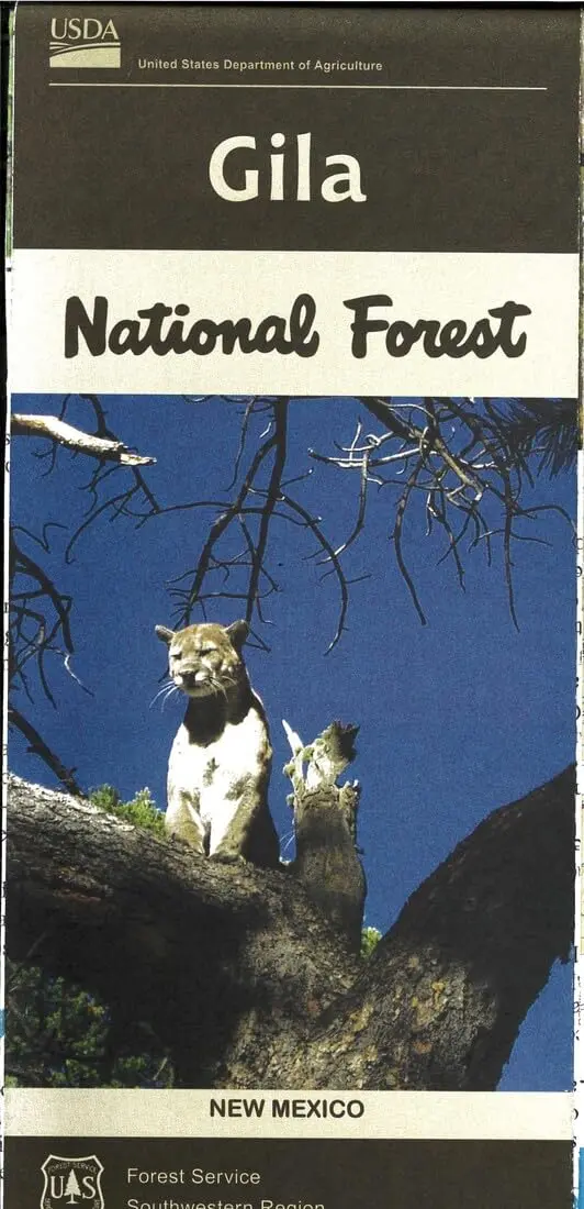 Gila National Forest, New Mexico, Forest Visitor Map 1