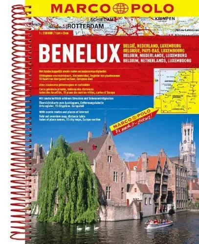 Benelux/Belgium/Netherlands/Luxembourg Road Atlas (Marco Polo Road Atlas) By Marco Polo Travel(January 8, 2014) Spiral-Bound [Unknown Binding] Marco Polo Travel 1