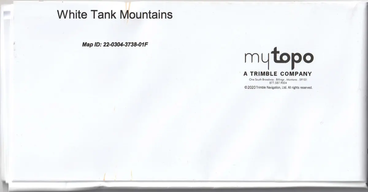 White Tank Mountains (Explorer Series Map) [Map] United States Geological Survey 1