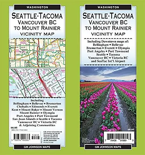 Seattle-Tacoma & Vicinity, Washington Regional Map 1
