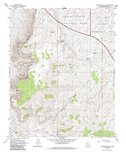 Grapevine Canyon, Arizona 7.5' [Map] United Stated Geological Survey 1