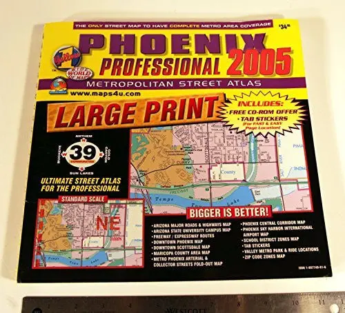 Phoenix Professional 2005 Metropolitan Street Atlas [Hardcover] Unknown Author 1
