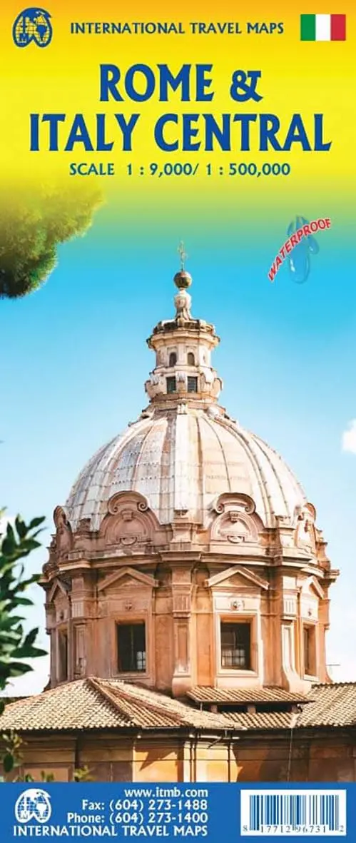 Rome & Central Italy Travel Reference 1:9K/1:500K Waterproof 1