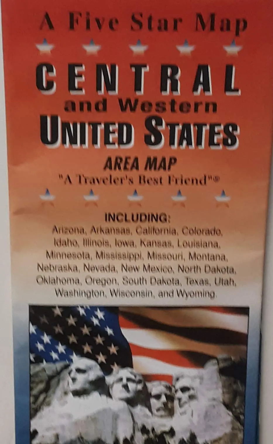 Central And Western United States Area Map: Including Arizona, Arkansas ... Wisconsin, And Wyoming [Map] Diamond Cartography (Firm) 1