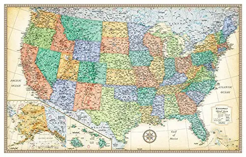 United States Classic Edition Political Wall Map (Tubed Paper) 1