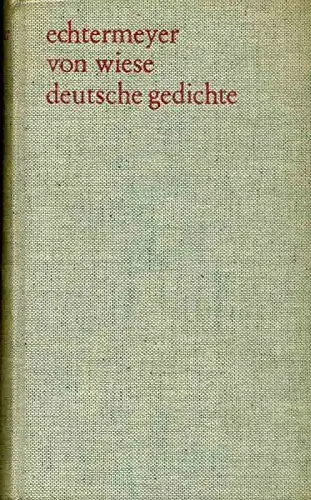 Deutsche Gedichte [Hardcover] 1
