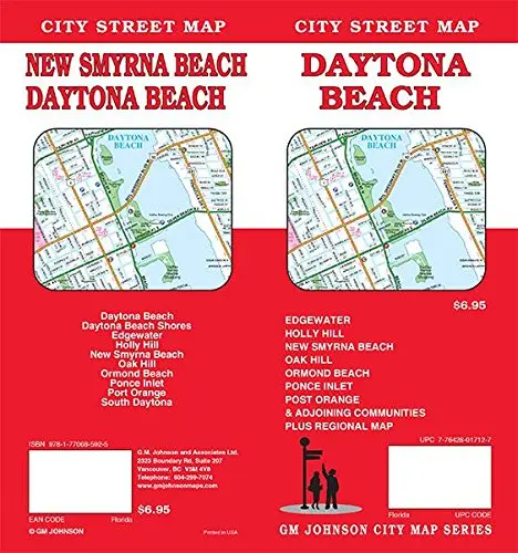 Daytona Beach, Florida Street Map [Map] Gm Johnson 1