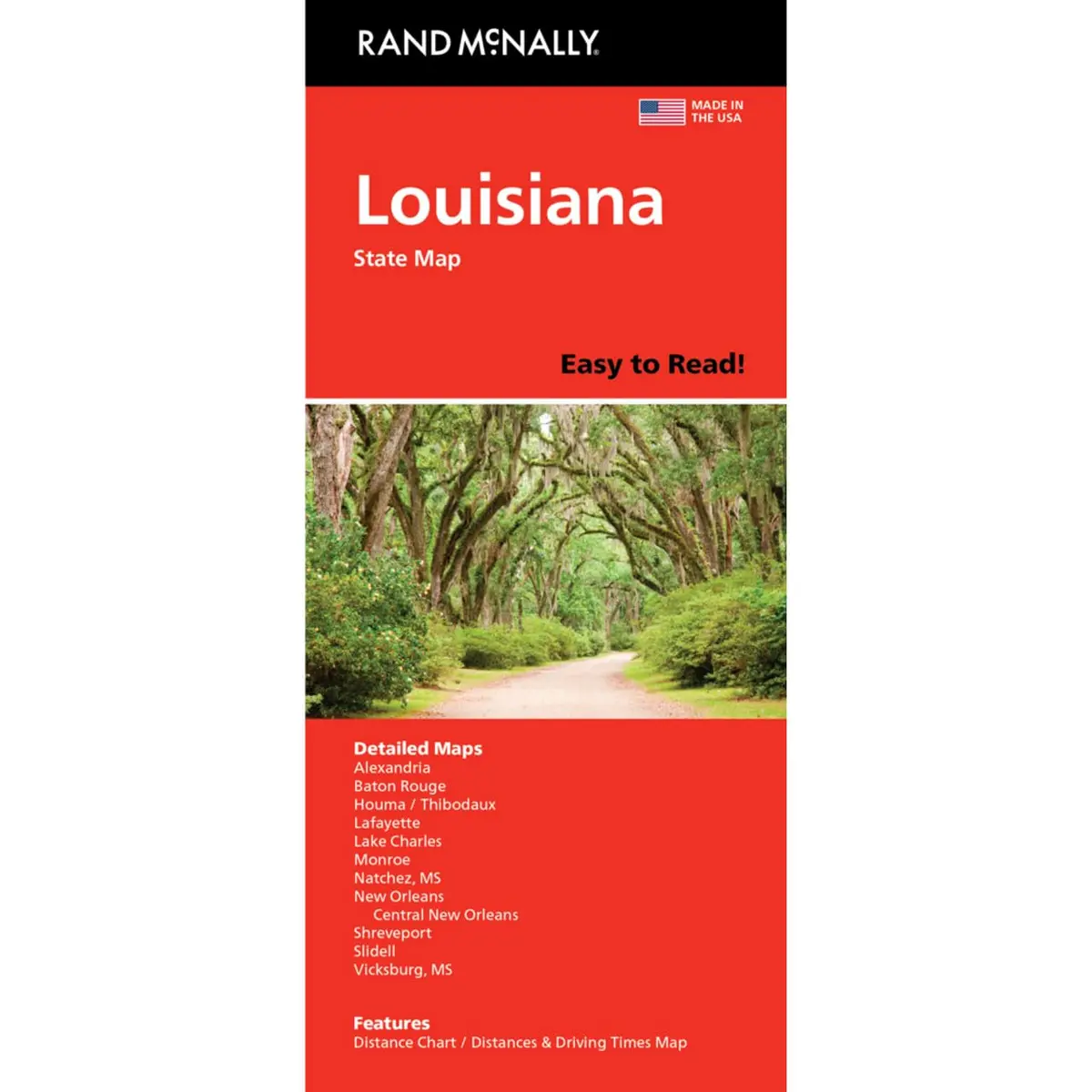 Easy To Read! Louisiana State Map 1