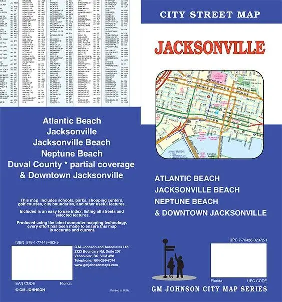 Jacksonville, Florida Street Map [Map] Gm Johnson 1