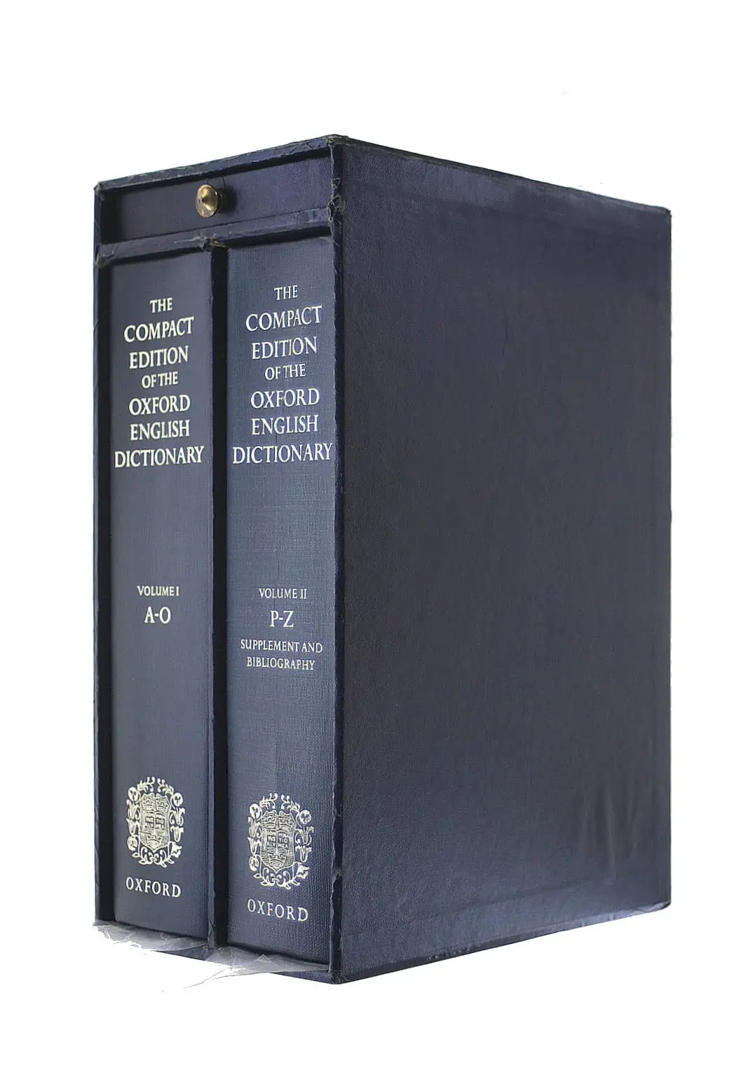 The Compact Edition Of The Oxford English Dictionary. 2 Volume Set With Case And Magnifying Glass [Hardcover] Oxford University Press 1