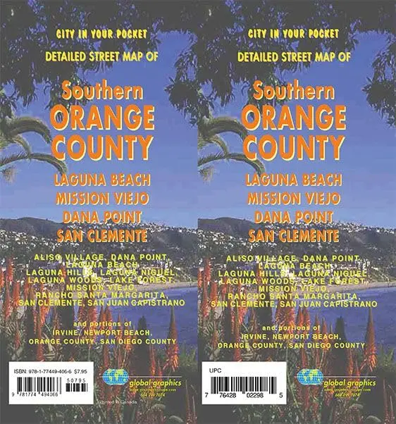 Southern Orange County / San Clemente / Laguna Beach, California Street Map 1