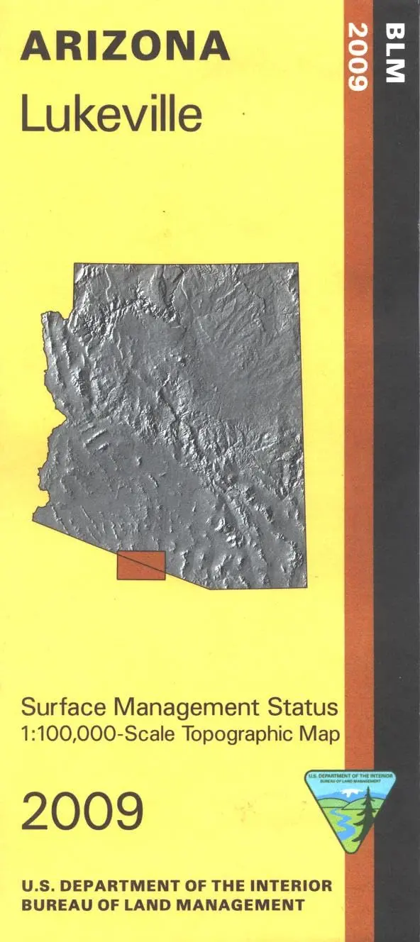 Lukeville Surface Management Status 1:100,000-Scale Topographic Map (Arizona) 1