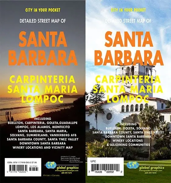Santa Barbara / Santa Maria / Santa Ynez Valley, California Street Map [Map] Gm Johnson 1