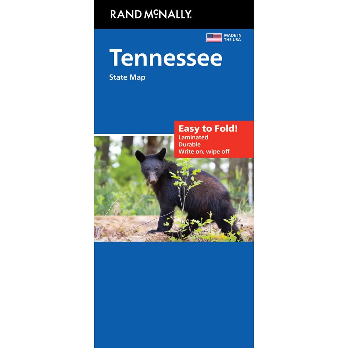 Rand Mcnally Easy To Fold: Tennessee State Laminated Map Rand Mcnally 1
