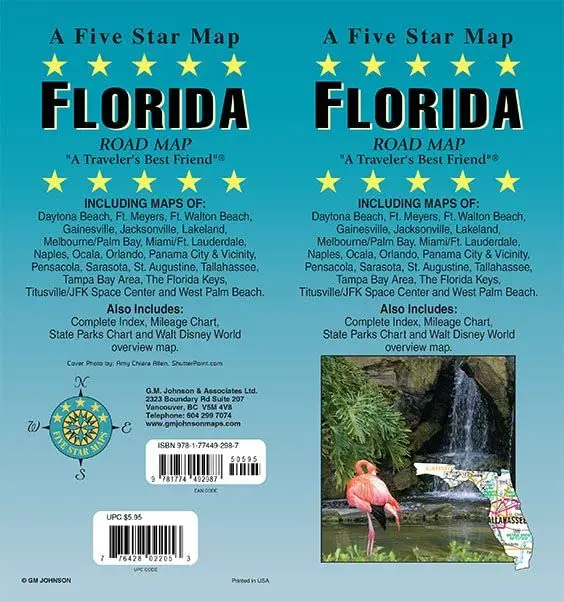Florida, Florida State Map [Map] Five Star Maps 1