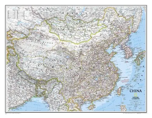 By National Geographic Maps - Reference China Classic [Tubed] (National Geographic Reference Map) (2012) [Map] 1