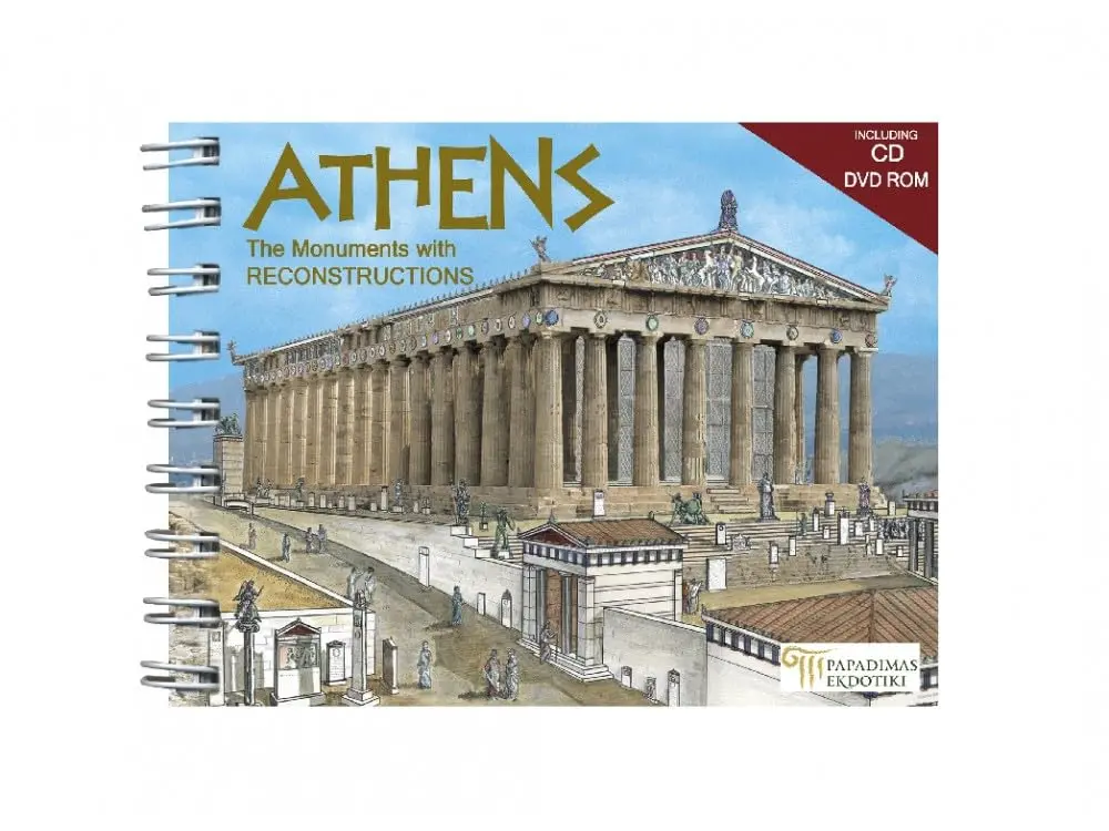 Athens: The Monuments Then And Now [Spiral-Bound] Niki Drosou-Panagiotou 1