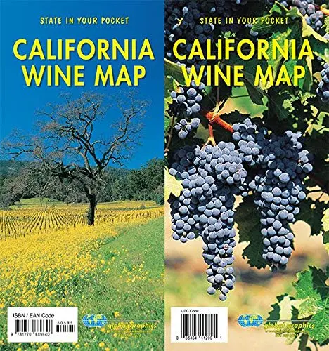 California Wine Map, California [Map] Global Graphics  Gm Johnson 1