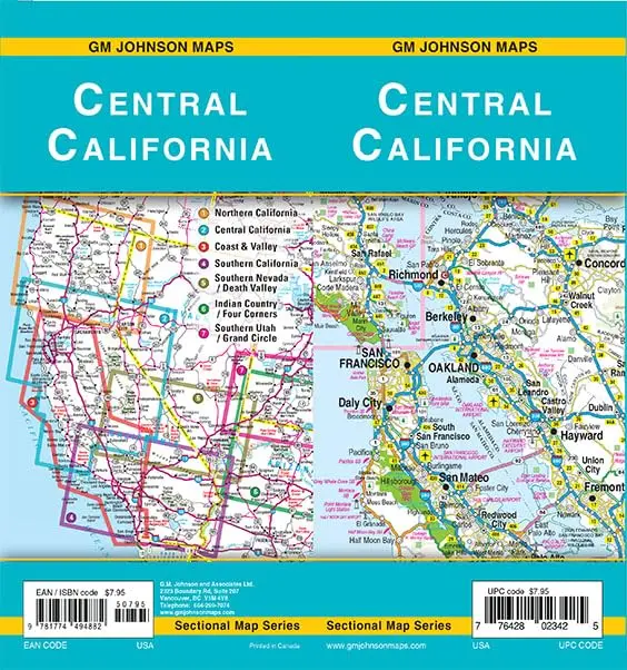 Central California, California Sectional Map [Map] Gm Johnson 1