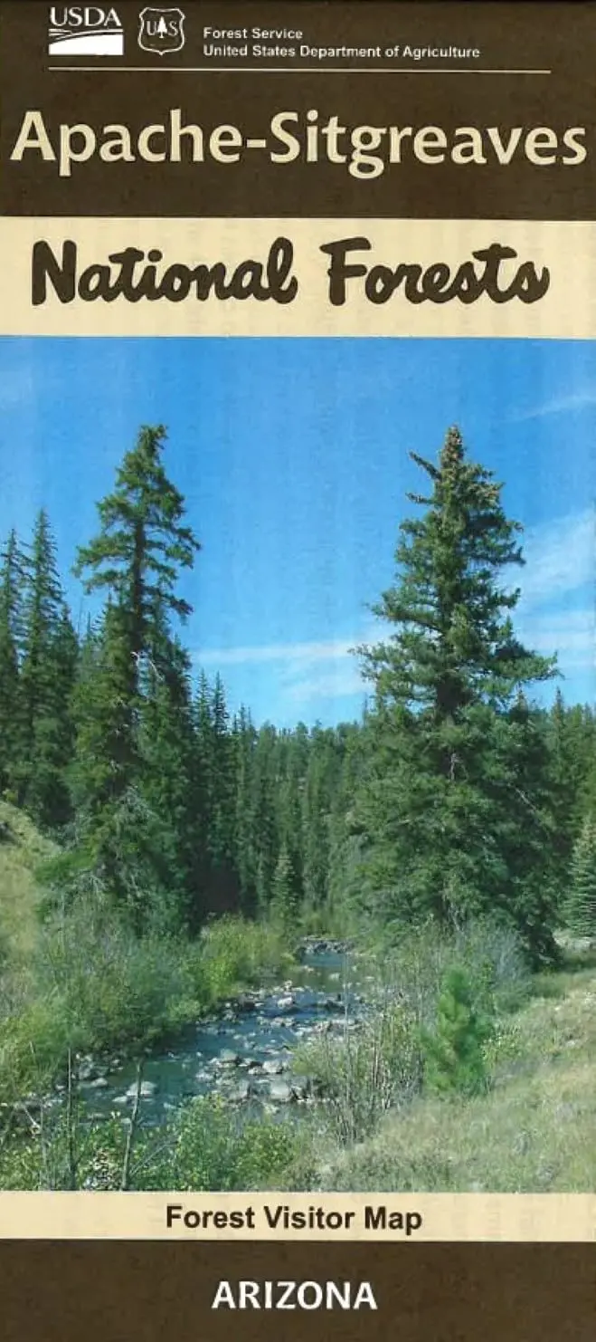 Apache-Sitgreaves National Forests Forest Visitor Map (Arizona) 1
