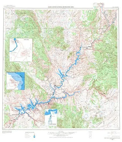 Glen Canyon National Recreatin Area, Utah-Arizona [Map] United States Geological Survey 1