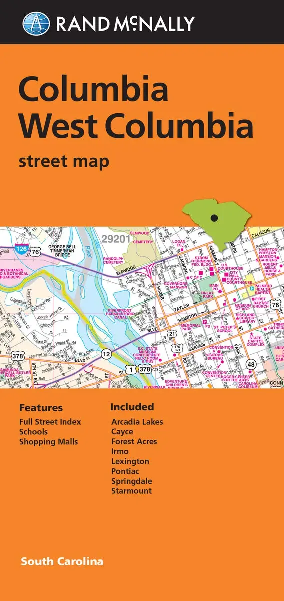 Rand Mcnally Folded Map: Columbia West Columbia Street Map [Paperback] Rand Mcnally 1