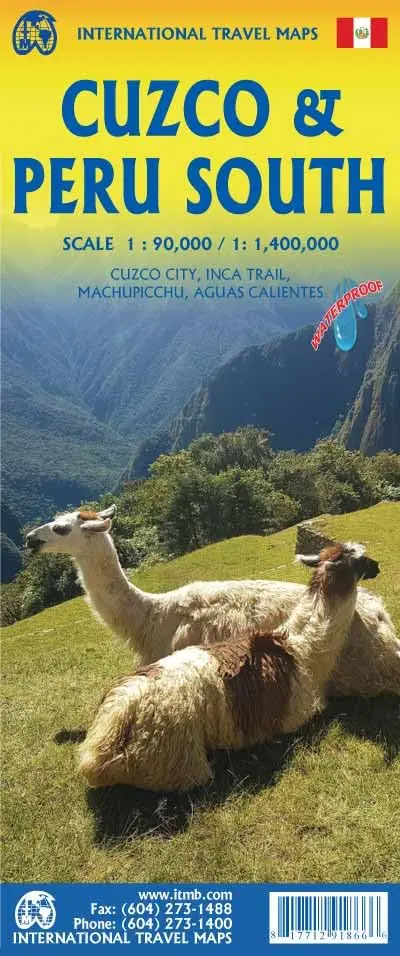 Cuzco & Peru South Travel Map Waterproof 2025 Edi [Map] Itmb Publishing Ltd 1