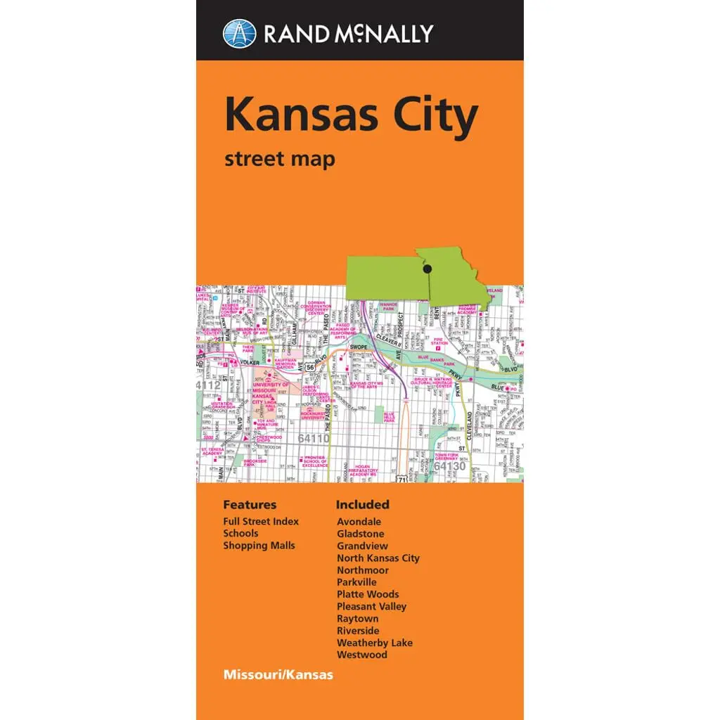 Rand Mcnally Kansas City Street Map Rand Mcnally And Company 1