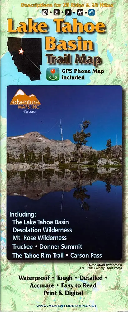 Lake Tahoe Basin Trail Map 1