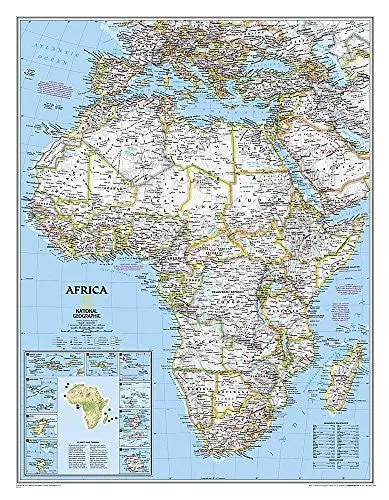 Africa Wall Map - Standard Classic (24 × 30.75 In) Reference Map (Tubed Paper/Non-Laminated) 1