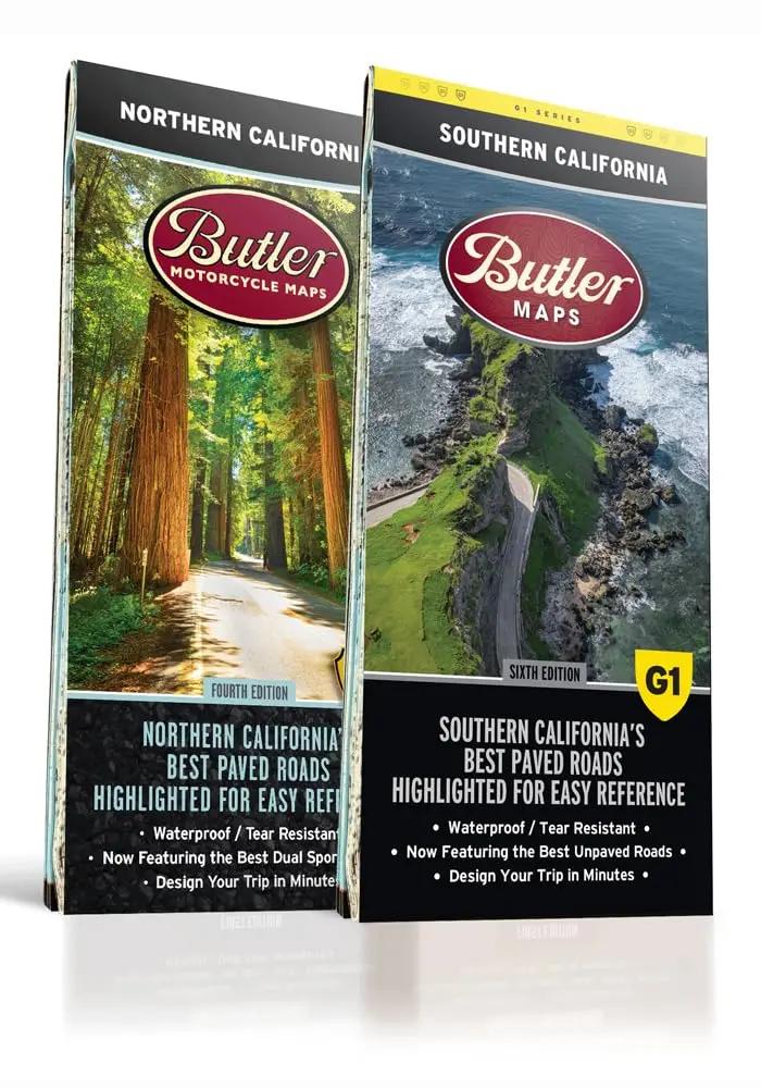 Best Paved Roads In Northern California And Southern California Map Bundle [Map] 1