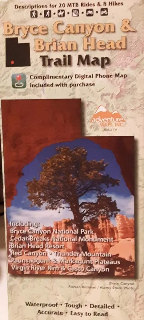 Bryce Canyon And Brian Head Trail Map 1