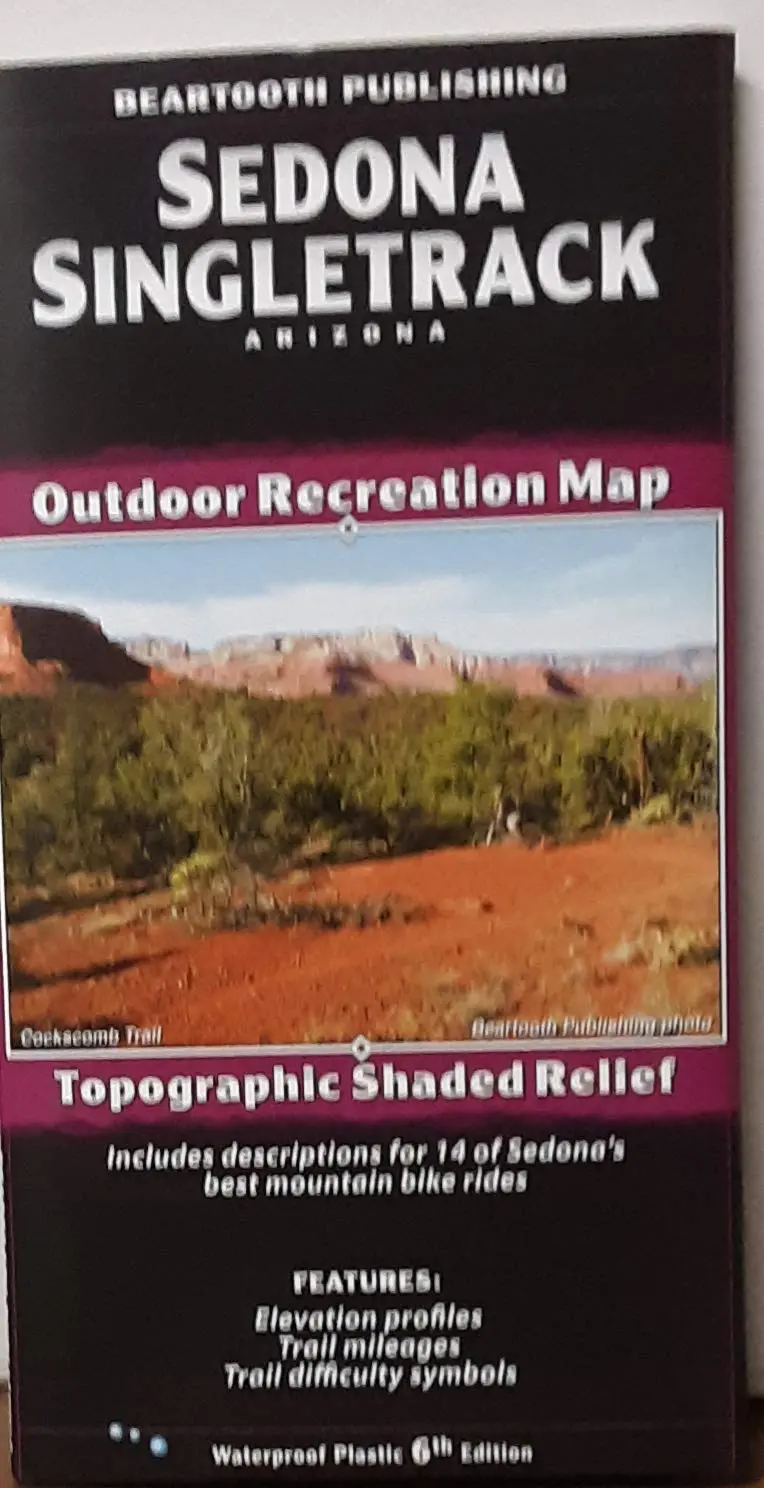 Sedona Singletrack Outdoor Recreation Map - Updated 1