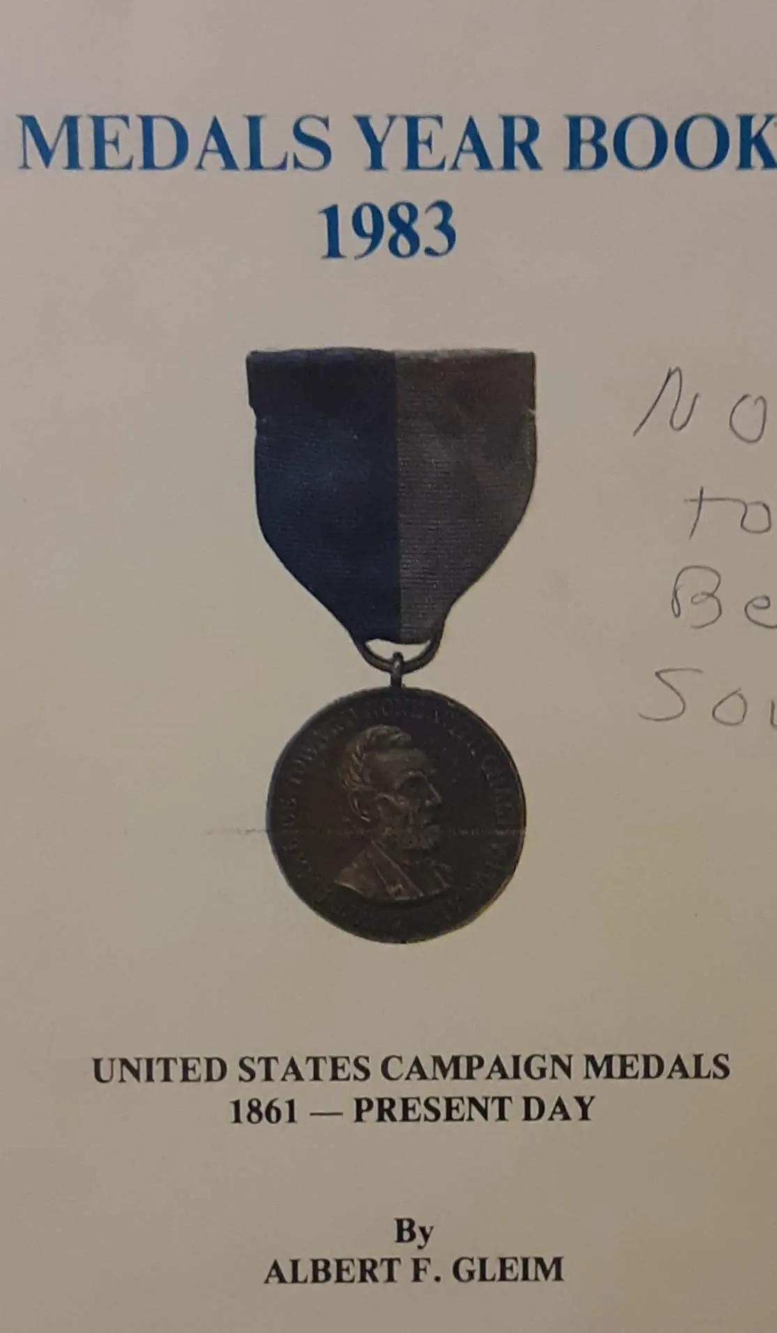 Medals Year Book 1983 Price Guide Supplement To 4Th Edition [Paperback] Compiler Collins, D. F 1