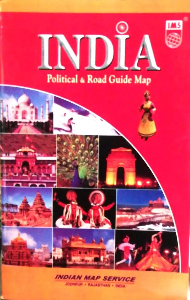 New India Political And Road Guide Map [Paperback] Unknown Author 1
