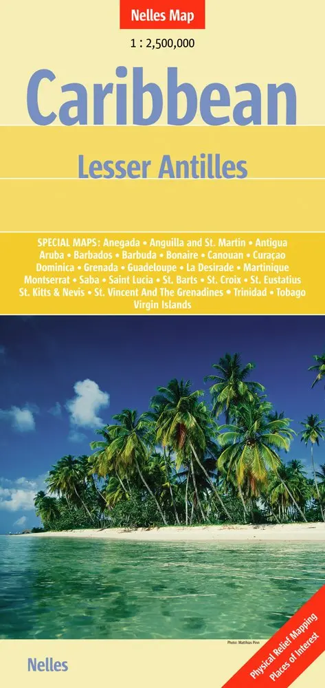 Caribbean Lesser Antilles Nelle 1:2.5M Nelles Map 1