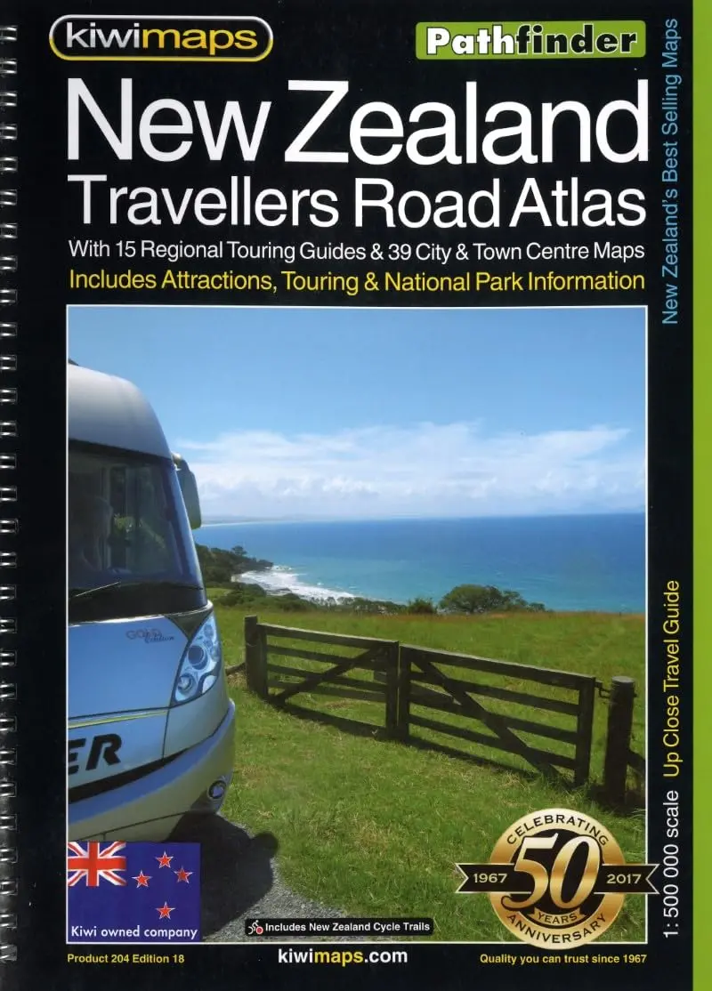 New Zealand Travellers Road Atlas [Map] Kiwi Maps And Kiwimaps 1