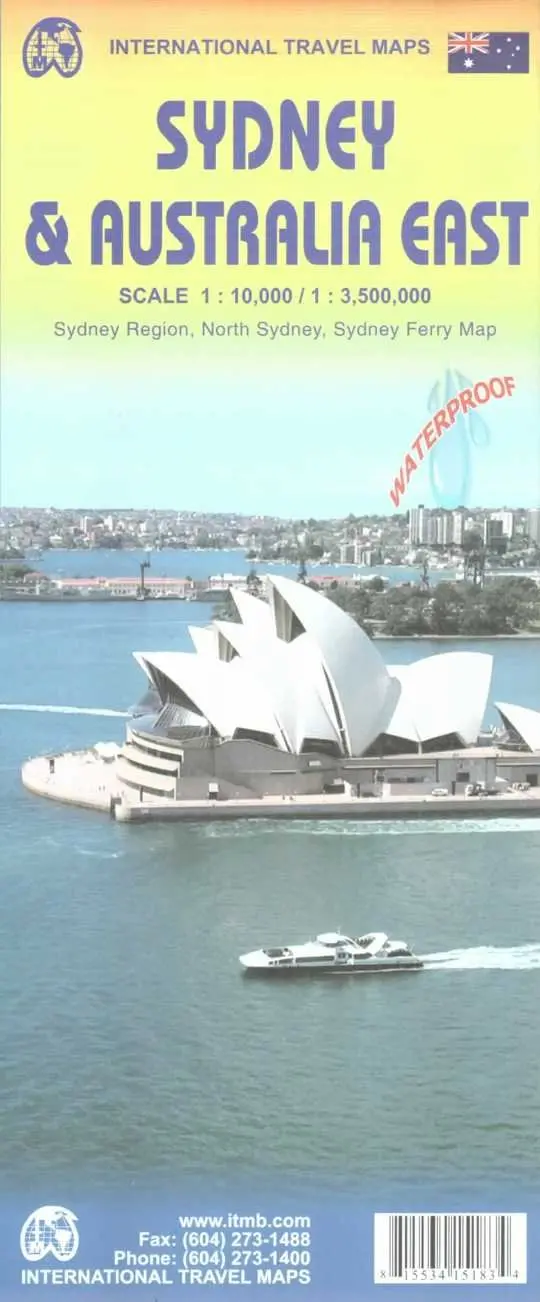 Sydney & Australia East 1:10K,1:3,500,000 International Travel Maps And Books 1