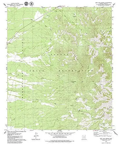 San Juan Spring, Arizona 7.5' [Map] United Stated Geological Survey 1