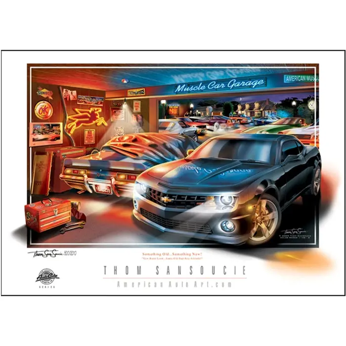 Camaro Color Print “Something Old Something New” : 24" X 18" 1