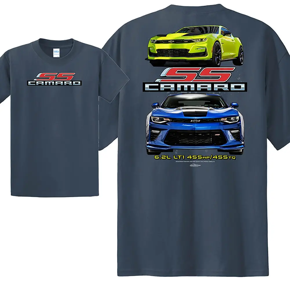 Camaro 6Th Gen Ss T-Shirt : Heather Blue 1