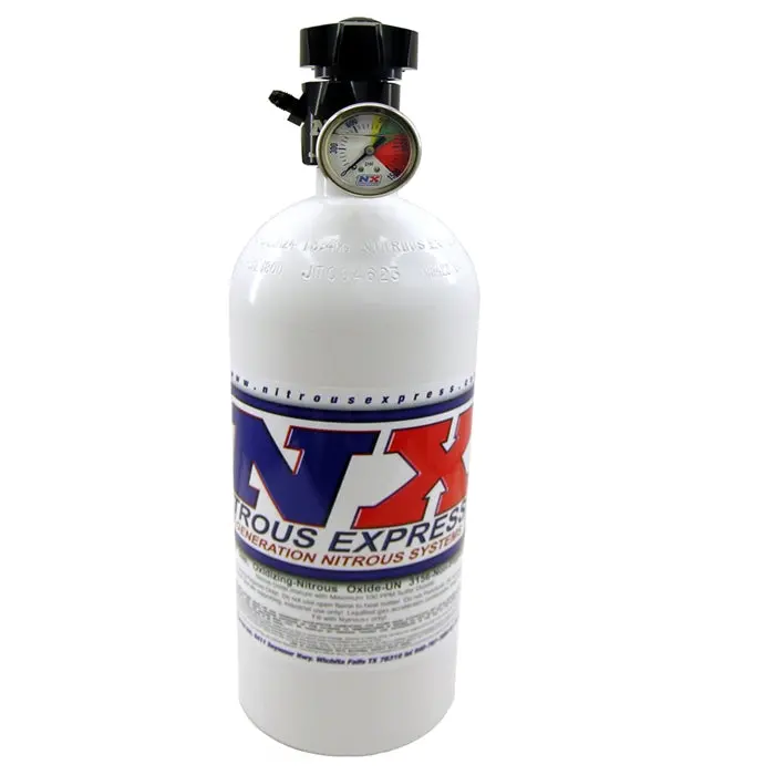 2010-2014 Camaro Nitrous Oxide - Nx 10Lb Bottle W-Standard 45 Valve And Pressure Gauge 1