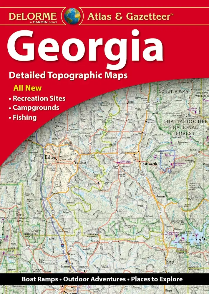 Delorme Atlas & Gazetteer: Georgia Detailed Topographic Maps 8E 1